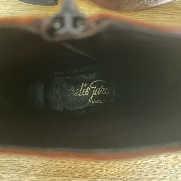 Vintage Aurelio Garcia Men’s ostrich leather heel boots